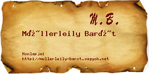 Müllerleily Barót névjegykártya